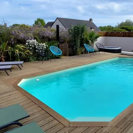Ile D'houat - Maison 5ch - 7 A 14 Pers. - Piscine & S Holiday home La Turballe